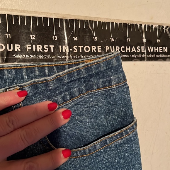 Midnight Velvet  size 12 jeans embellished high rise wide leg with stretch - Picture 14 of 15